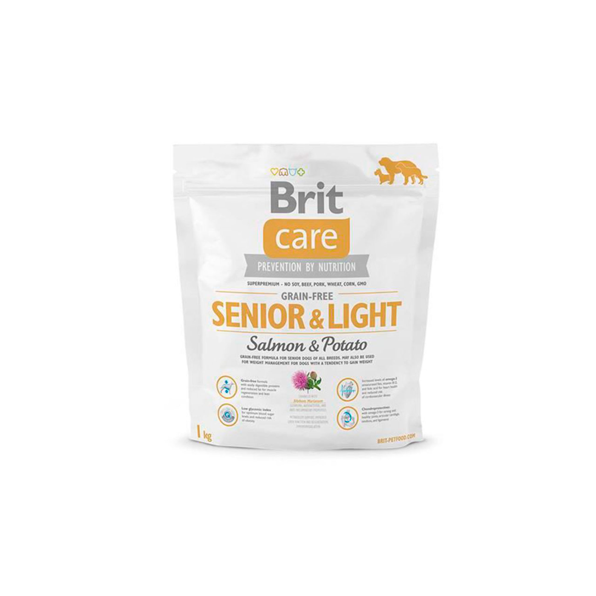 Brit Care Grain Free Senior Light Salmon Potato Mascota Veloz