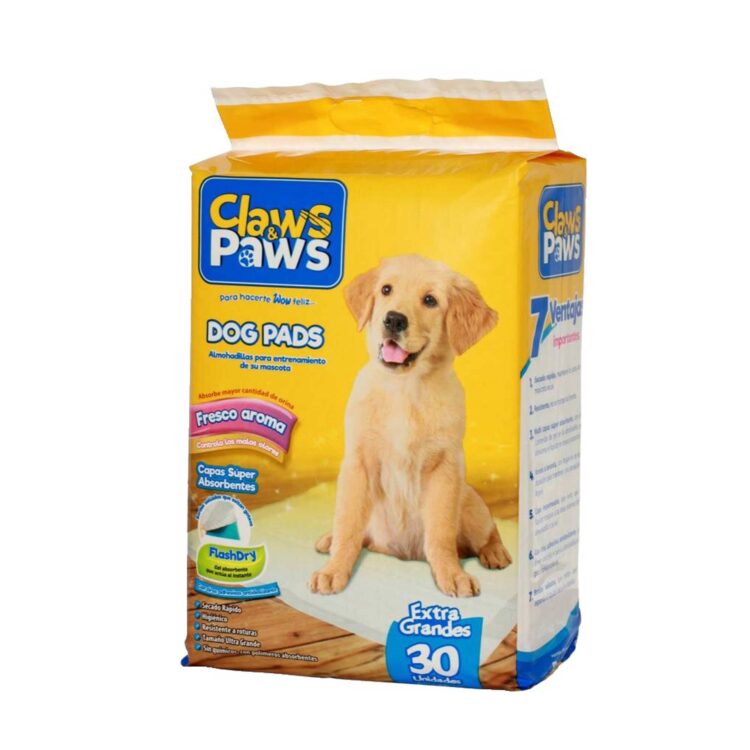 PAÑALES CLAWS & PAWS X 30 PADS