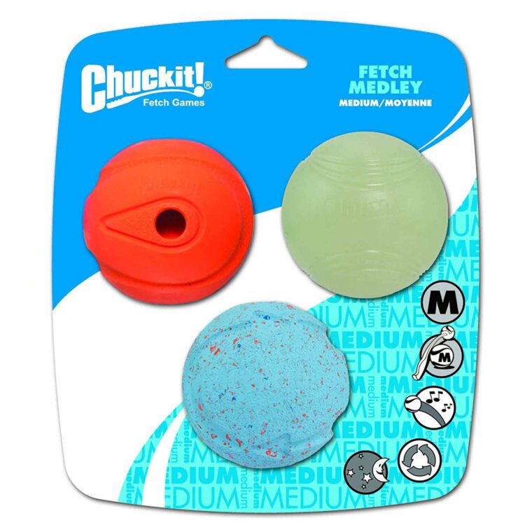 PACK PELOTAS FETCH MEDLEY CHUCKIT