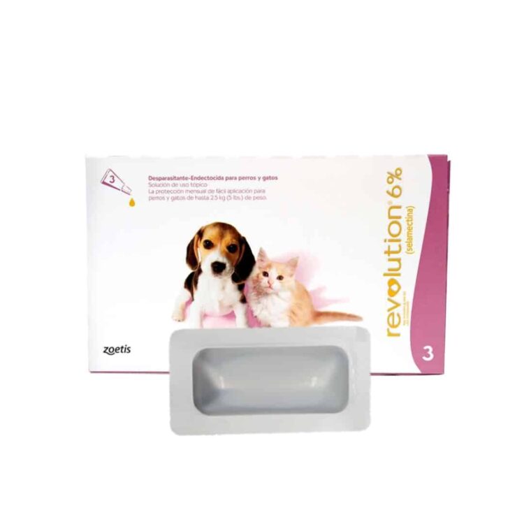 Revolution 6% X 0.25ml (Menos De 2.5kg) (Rosado) X Pipeta - Imagen 2
