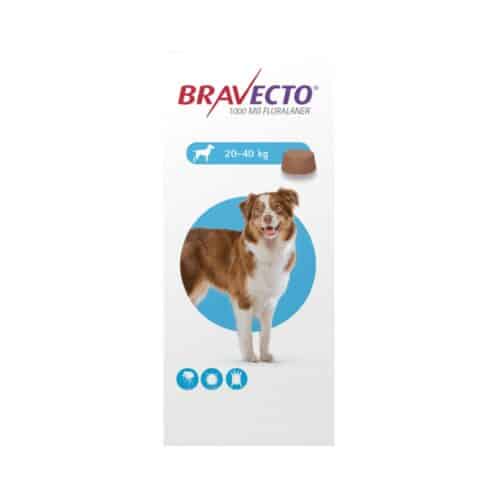 Bravecto 1000mg. (20Kg – 40Kg)