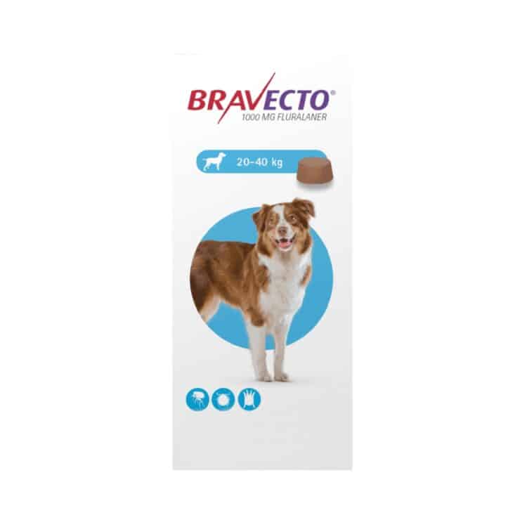 Bravecto 1000mg. (20Kg – 40Kg)