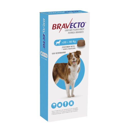Bravecto 1000mg. (20Kg – 40Kg)