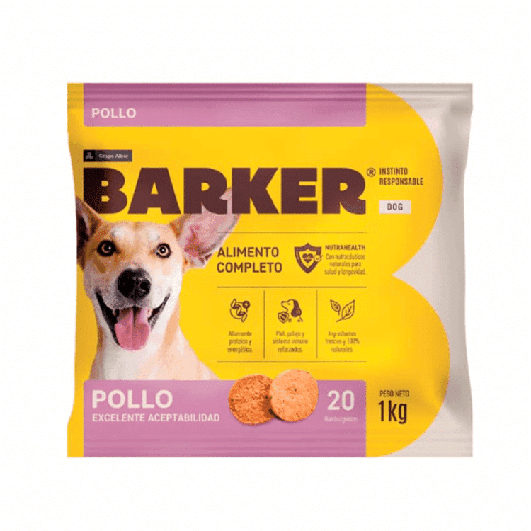 Barker Pollo 1 Kg. (20 Hamburguesas)
