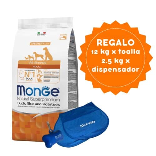 Monge Canine Adulto Pato, Arroz Y Papa