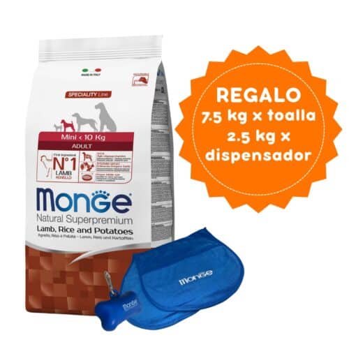 Monge Canine Adult Mini Cordero, Arroz Y Papa