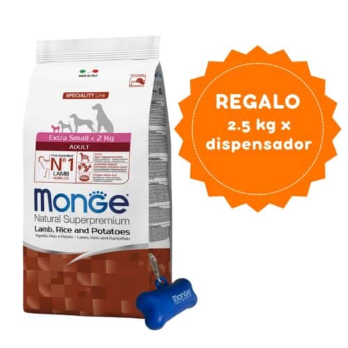 Monge Canine Adult Extra Small Cordero, Arroz Y Papa