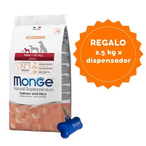 MONGE CANINE ADULT MINI SALMÓN Y ARROZ