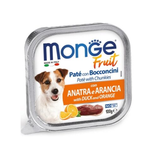 Monge Canine Fruit Pato Y Naranja Lata