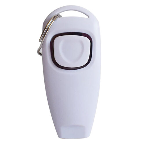 Clicker + Silbato Para Adiestramiento Blanco