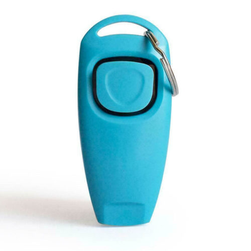 Clicker + Silbato Para Adiestramiento Celeste