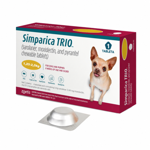 Simparica Trio Gold 1.3 – 2.5kg x 1 Tab