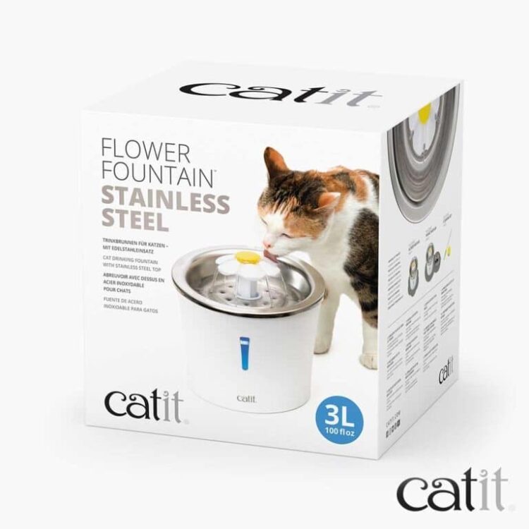 Cat It Fuente De Agua (Acero Inoxidable) - Imagen 3