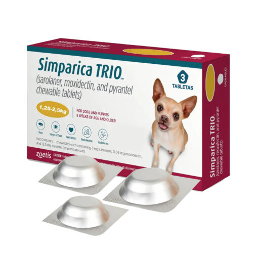 Simparica Trio Gold 1.3 – 2.5kg x 3 Tab