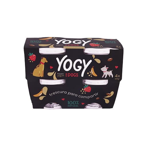 Barker Yogy fresas y platáno Pack 4 x100 G