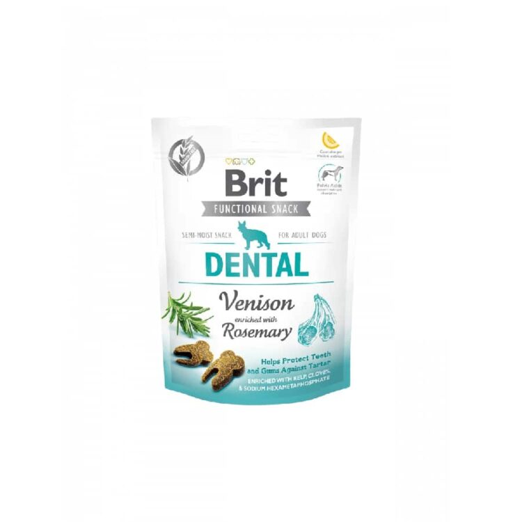 BRIT CARE DOG FUNCTIONAL SNACK DENTAL VENISON