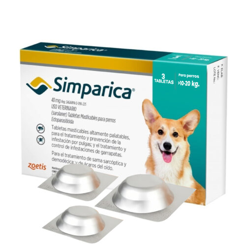 SIMPARICA 40MG (10 A 20 KG)