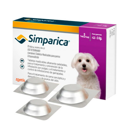 Simparica 10 Mg (2.5 A 5 Kg)