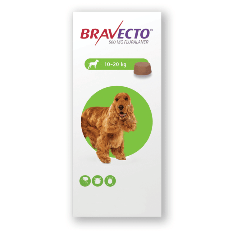Bravecto 500Mg (10Kg – 20Kg)