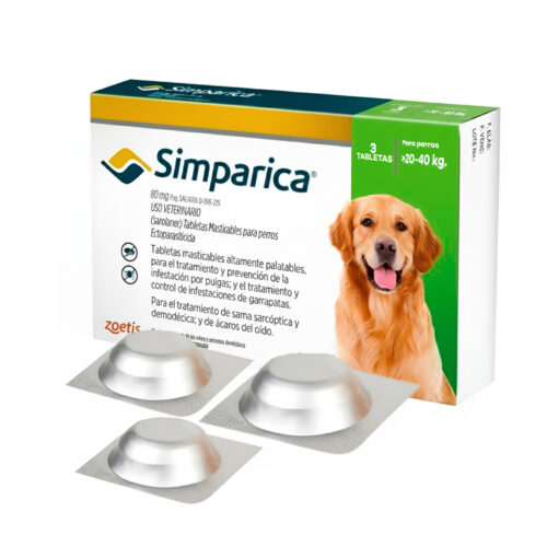 Simparica 80 Mg (20 A 40 Kg)