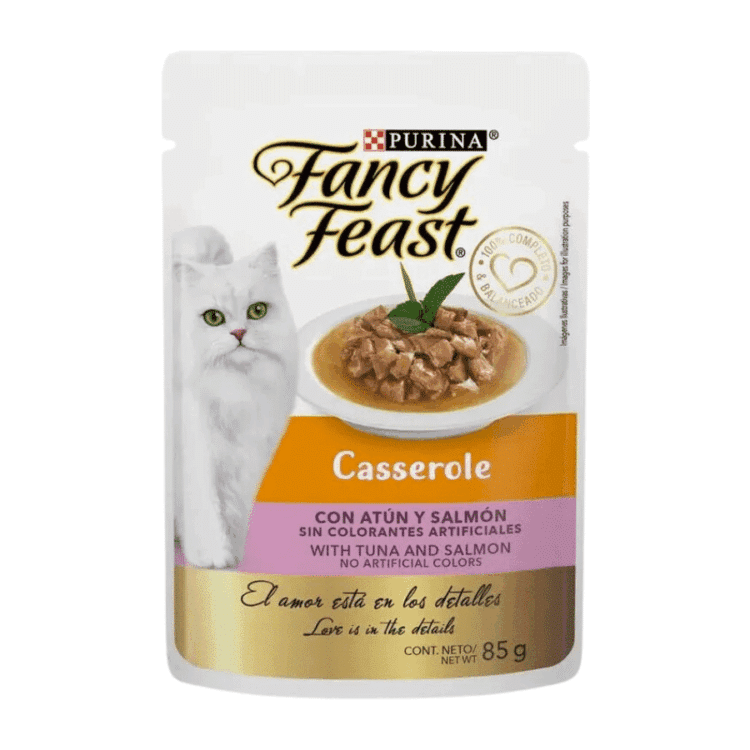 Fancy Feast Casserole Con Atún y Salmón 85 gr