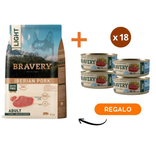 Bravery Light Iberian Pork Adult Large/Medium Breeds