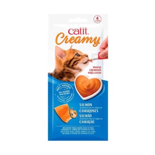 Cat It Creamy Salmón y Camarones 4 x 10 Gr