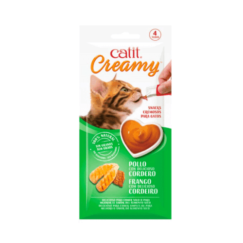 Cat It Creamy Pollo Con Cordero 4 x 10 Gr