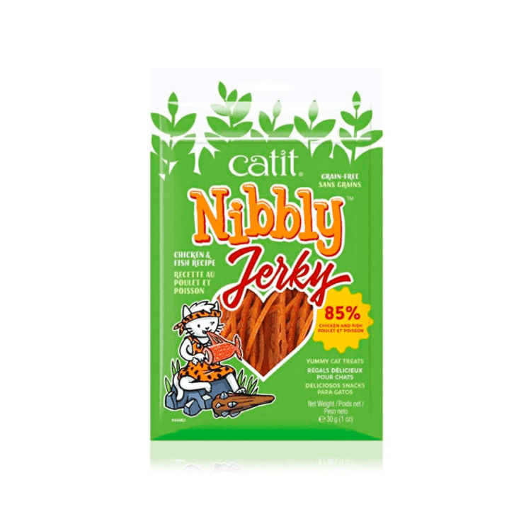 Cat It Nibbly Jerky Pollo y Pescado 30 Gr