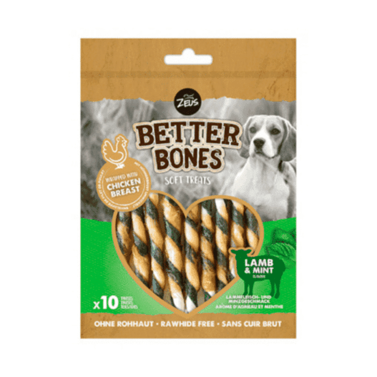 Zeus Better Bones Chicken Wrapped Cordero Y Menta