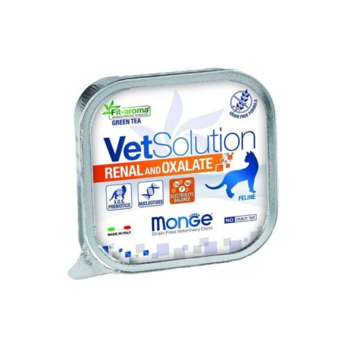 Monge Vet Solution Feline Renal And Oxalate Alutray