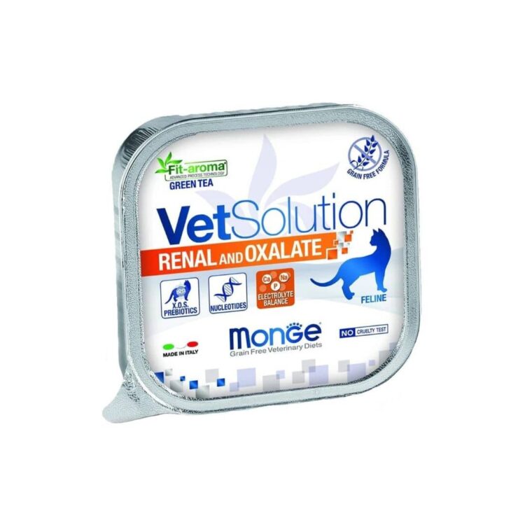 Monge Vet Solution Feline Renal And Oxalate Alutray