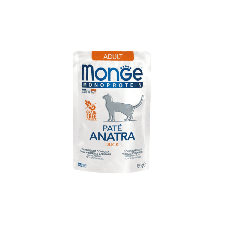 Monge Feline Adult Monoprotein Pato Sobre (85 gr.)