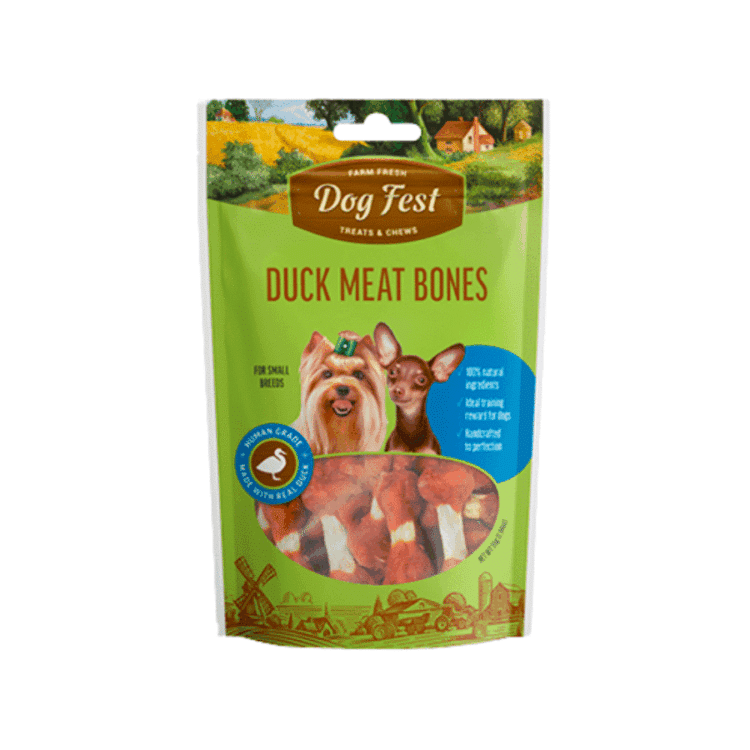 Dog Fest Duck Meat Bones 55gr