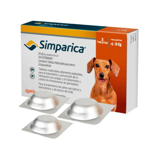 Simparica 20 Mg (5 A 10 Kg) 3TAB
