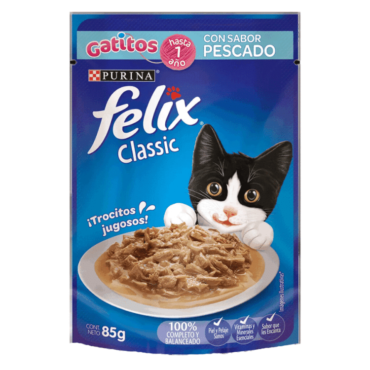 Felix Pouch Gatitos Pescado