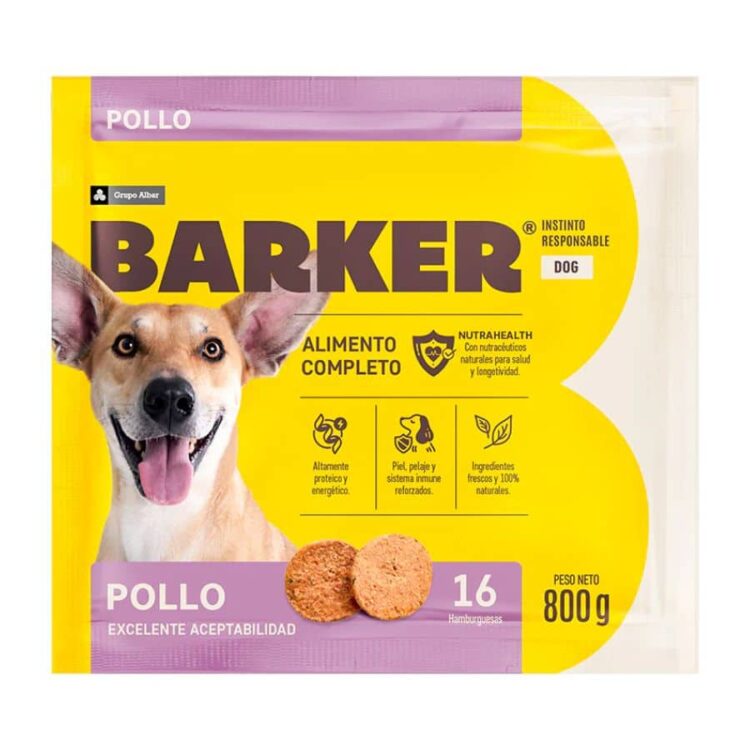 Barker Pollo 800gr. (16 Hamburguesas)