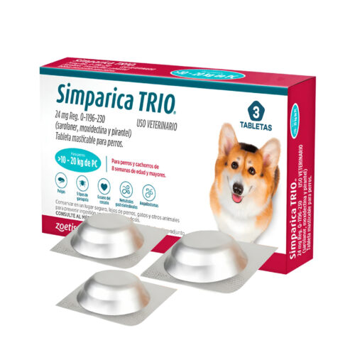 Simparica Trio Blue 10.1-20 kg