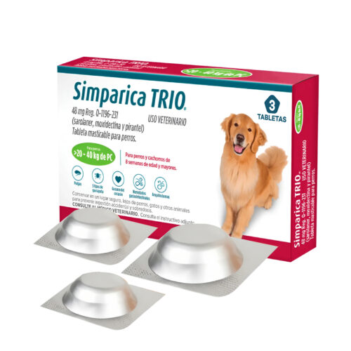 Simparica Trio Green 20.1-40 kg