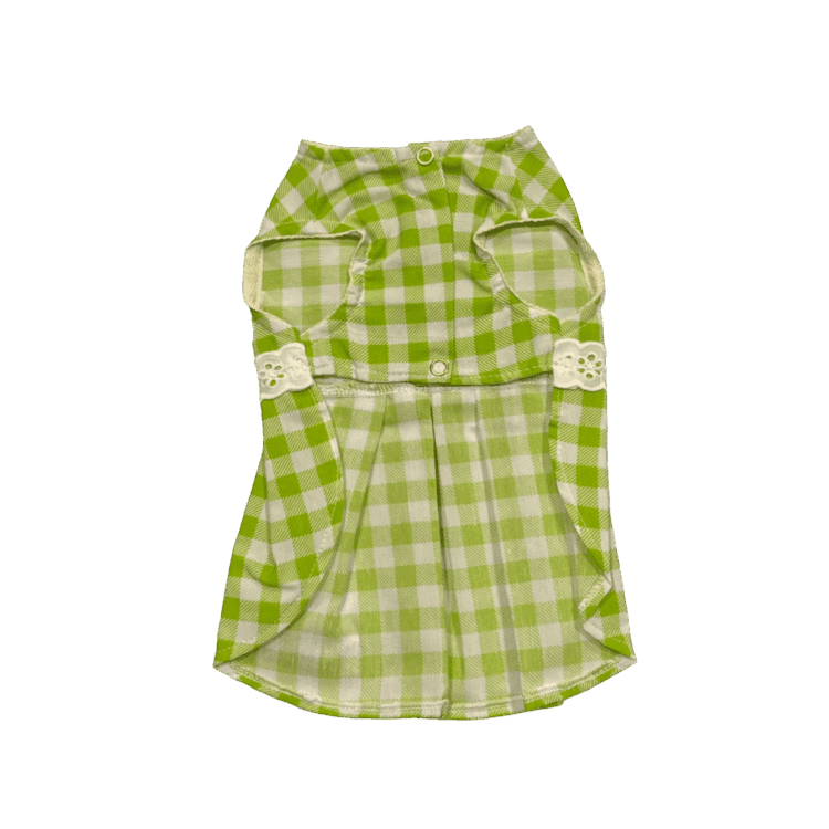 Vestido Cuadros Verdes - Imagen 2