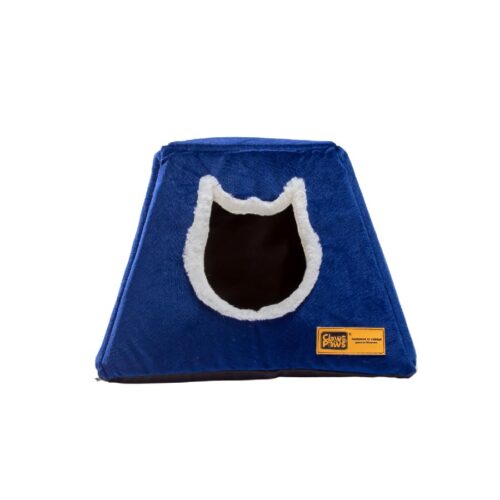 Claws And Paws Casa Para Gatos 3 En 1 V2 Azul
