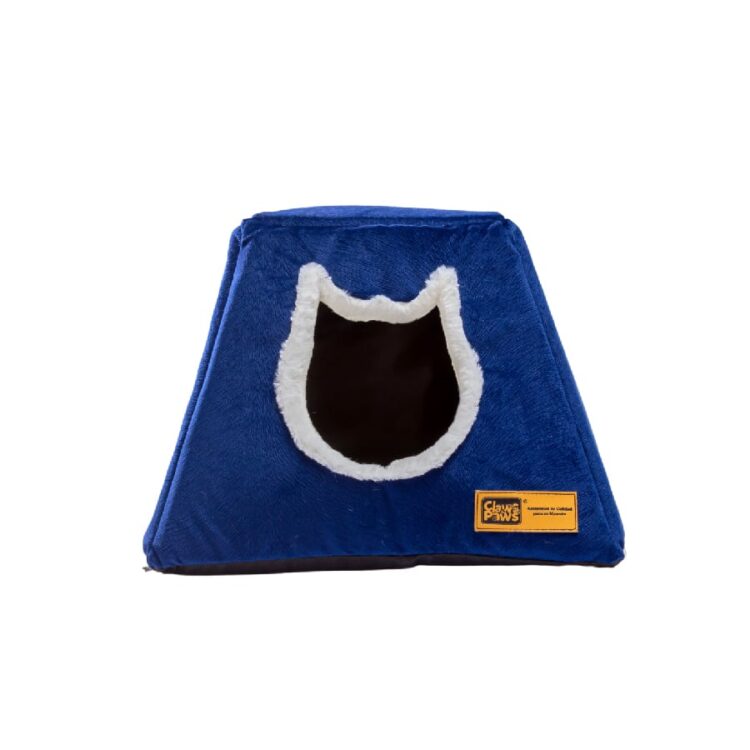 Claws And Paws Casa Para Gatos 3 En 1 V2 Azul
