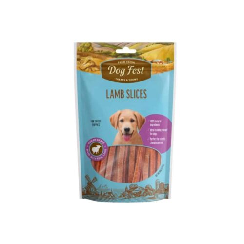 Dog Fest Puppy Treats y Chews Lamb Slices 