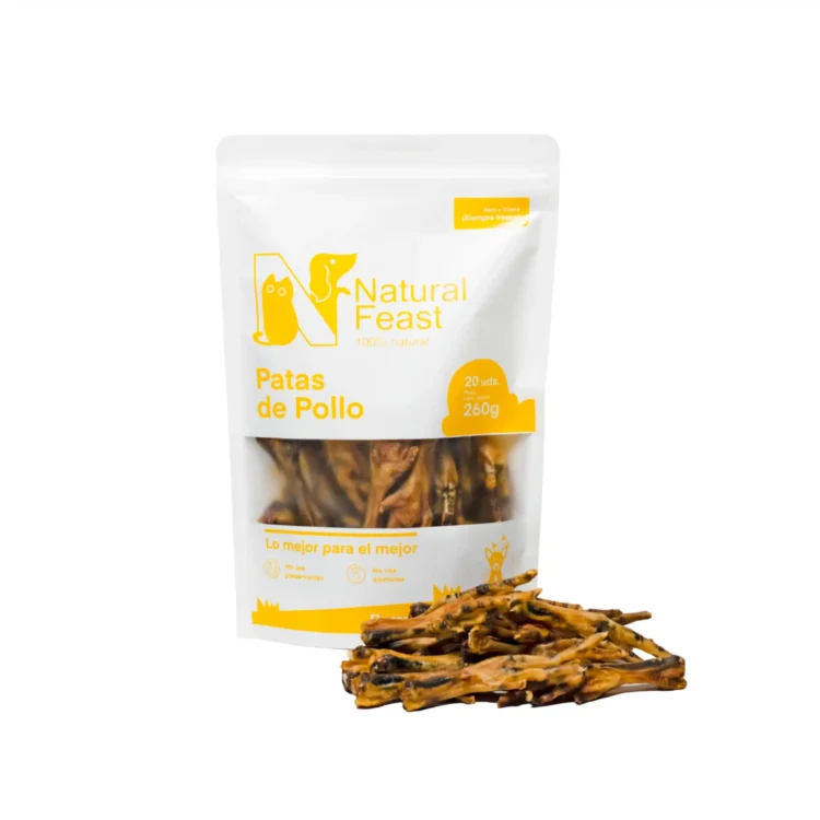 Natural Feast Patas de Pollo Deshidratado - Imagen 3