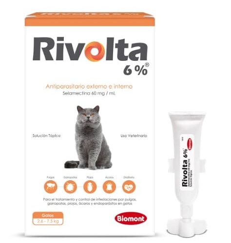Rivolta 6% x 0.75ml 2.6 kg a 7.5 kg X pipeta