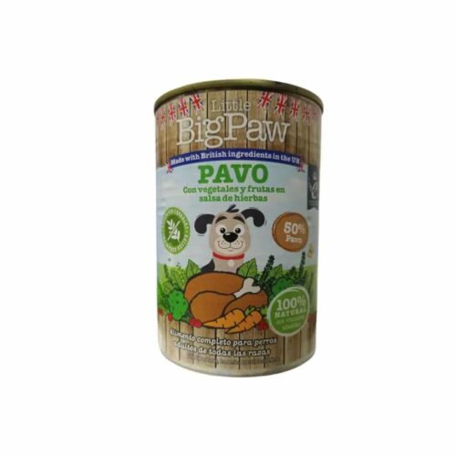 Little Big Paw Pavo con vegetales y frutas en salsa de hierbas