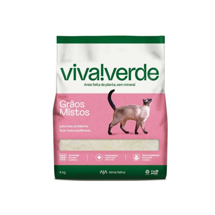 Arena para gato Viva Verde – Granos Mixtos