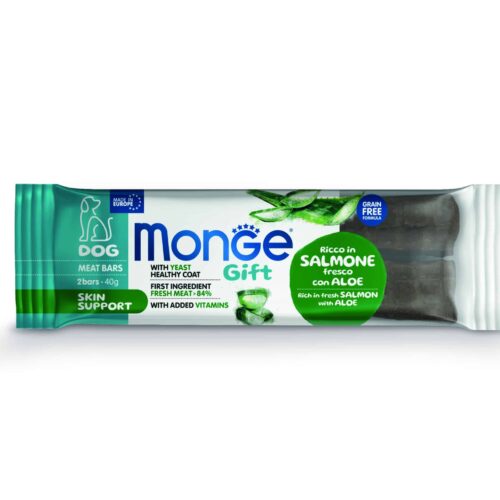 Monge Gift Meat Bars Skin support Dog Adult – Salmon y Aloe