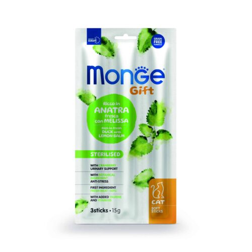 Monge Gift Soft Sticks Cat Sterilized – Pato y Toronjil