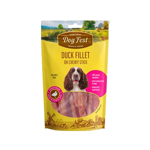 Dog Fest Duck Fillet on Chewy Stick